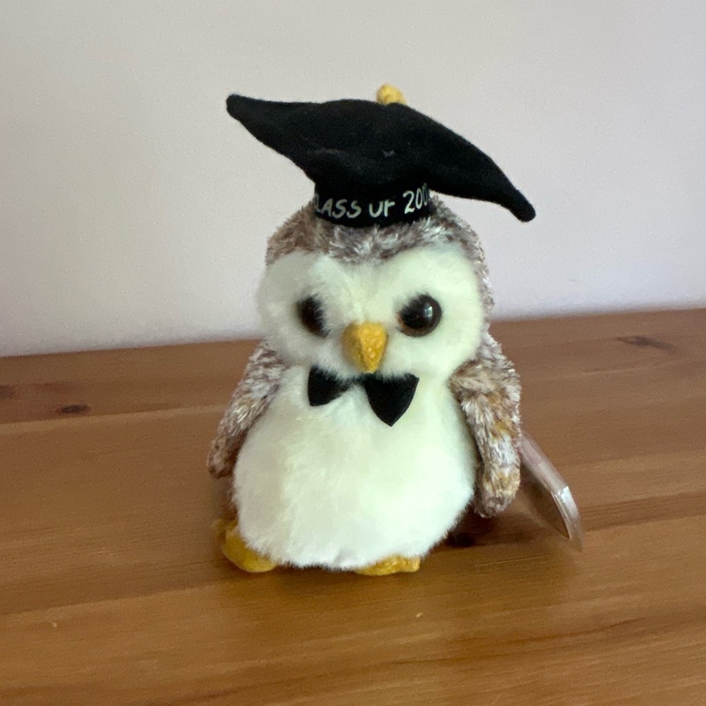 Ty Beanie Baby “Smarter” the Owl Class of 2002 Graduation